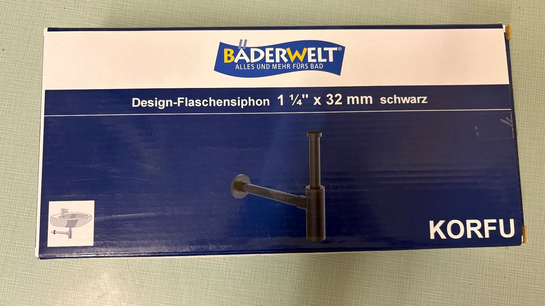 Rubinetteria: Bäderwelt Korfu Washbasin-Siphon black – Nuovo e nell'imballaggio originale da Adliswil venduto da fashionholic 2