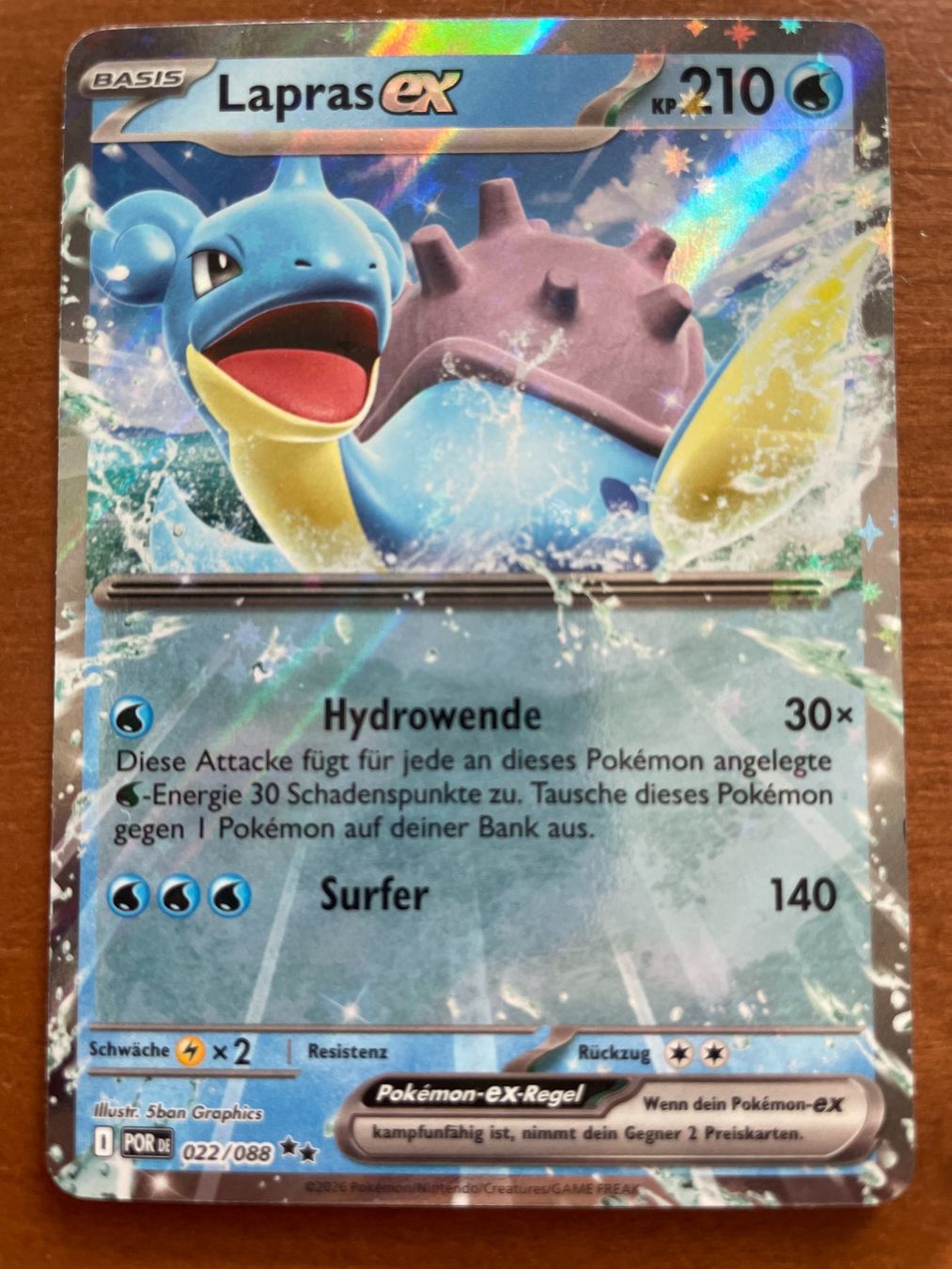 Pokémon Carte collezionabili: Pokemon Lapras eX (Versand gratis) – Nuovo (secondo la descrizione) da Chur venduto da Angerson