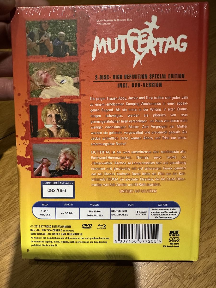 Alle DVDs: Muttertag Mediabook, neu OVP, XT Video – Neu und originalverpackt aus Benken ZH von Audi-erich 1