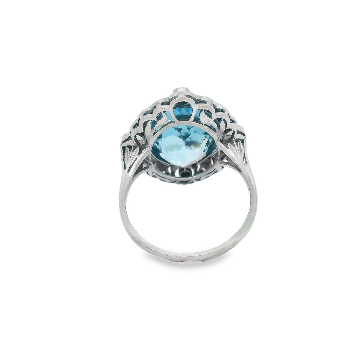 Bagues: Aquamarin Ring & Diamanten 14k Gold – D'occasion à Embrach par estzeh1 4