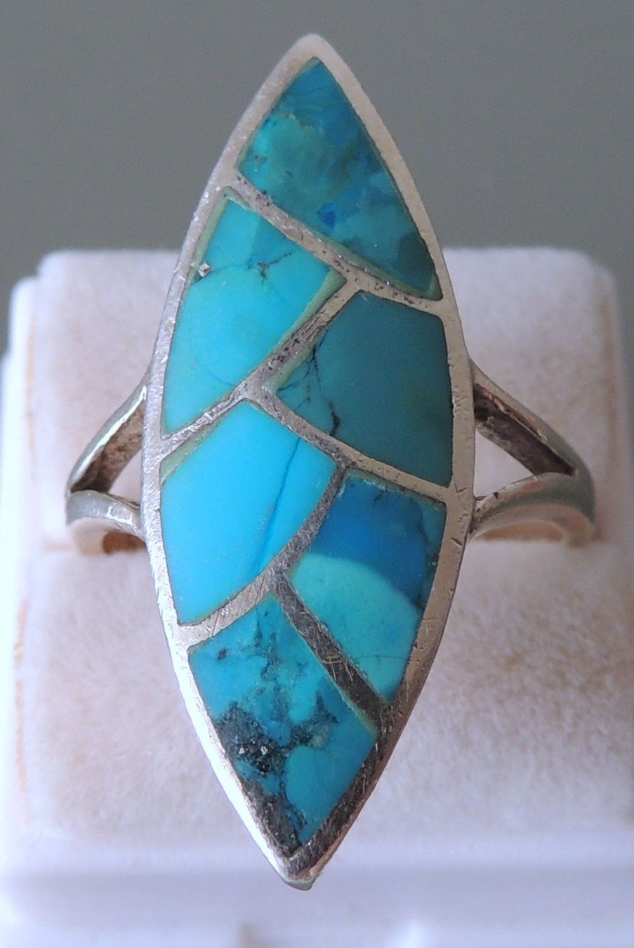 Anelli: Türkis Silber 925 Fingerring Gr. 51 – Usato da Waldenburg venduto da schaller707