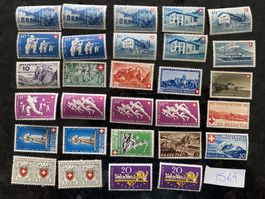 Alte Pro Patria Sammlung Nr. 6 3 41 33 45 37 50 25 54 49 **