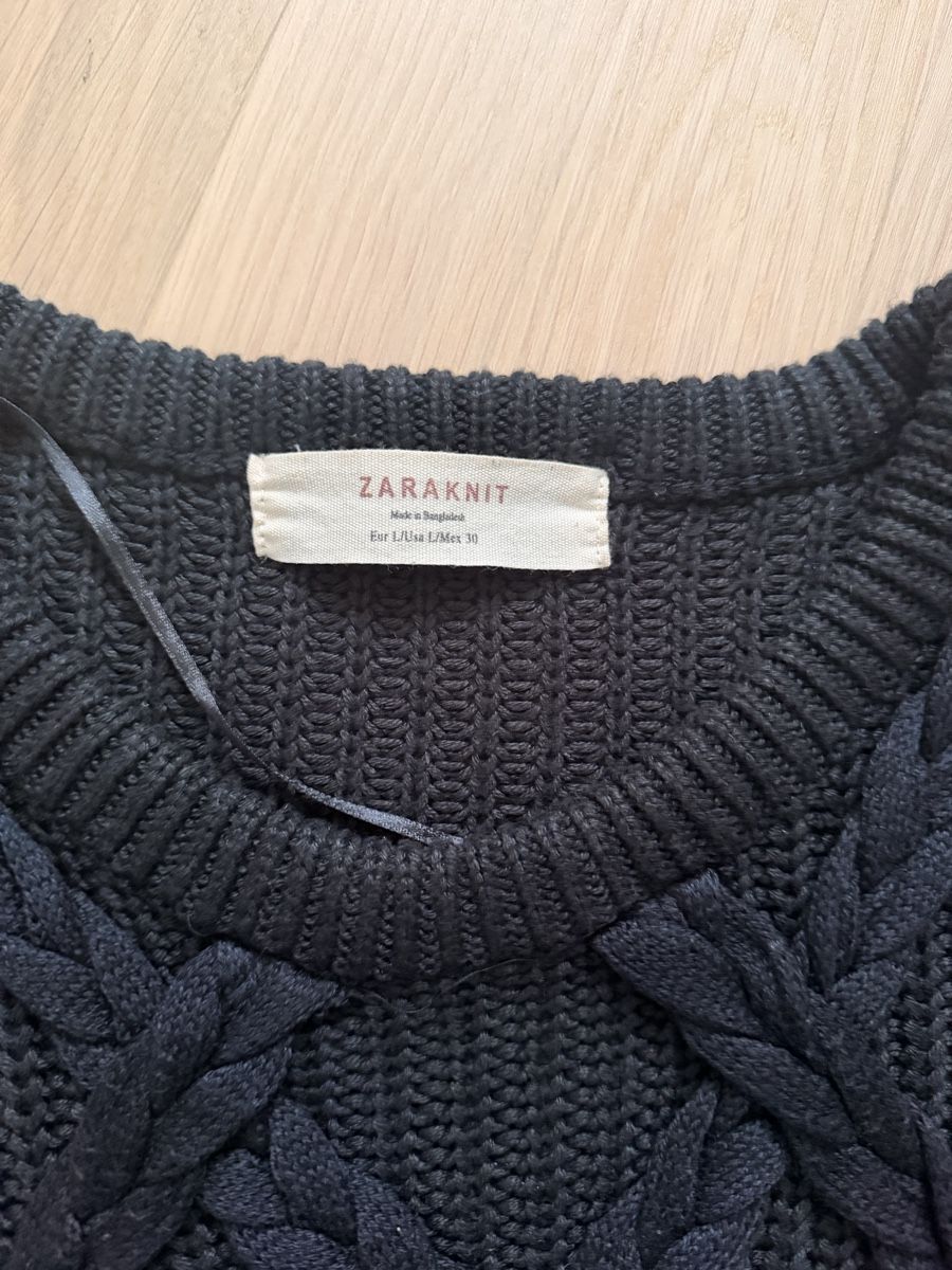Zara Pullover & Sweatshirts: Zara Pullover schwarz Gr. L Grobstrick Herbst Winter – Gebraucht aus Itingen von Granini_93 3