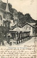 Alpnachstad  OW  -  Station mit PILATUS-BAHN   um 1903