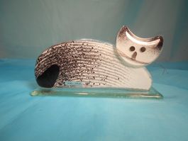 Katze zum Stellen, Glas, Bettina Eberle Glaskunst