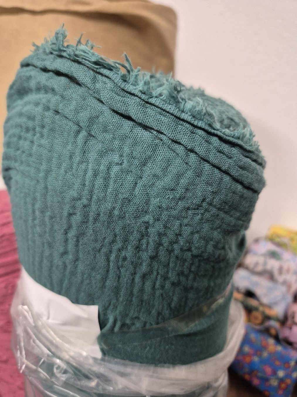 Tessuti: tissue doublegaze émeraude – Nuovo e nell'imballaggio originale da Obermumpf venduto da Dadacaramel 1