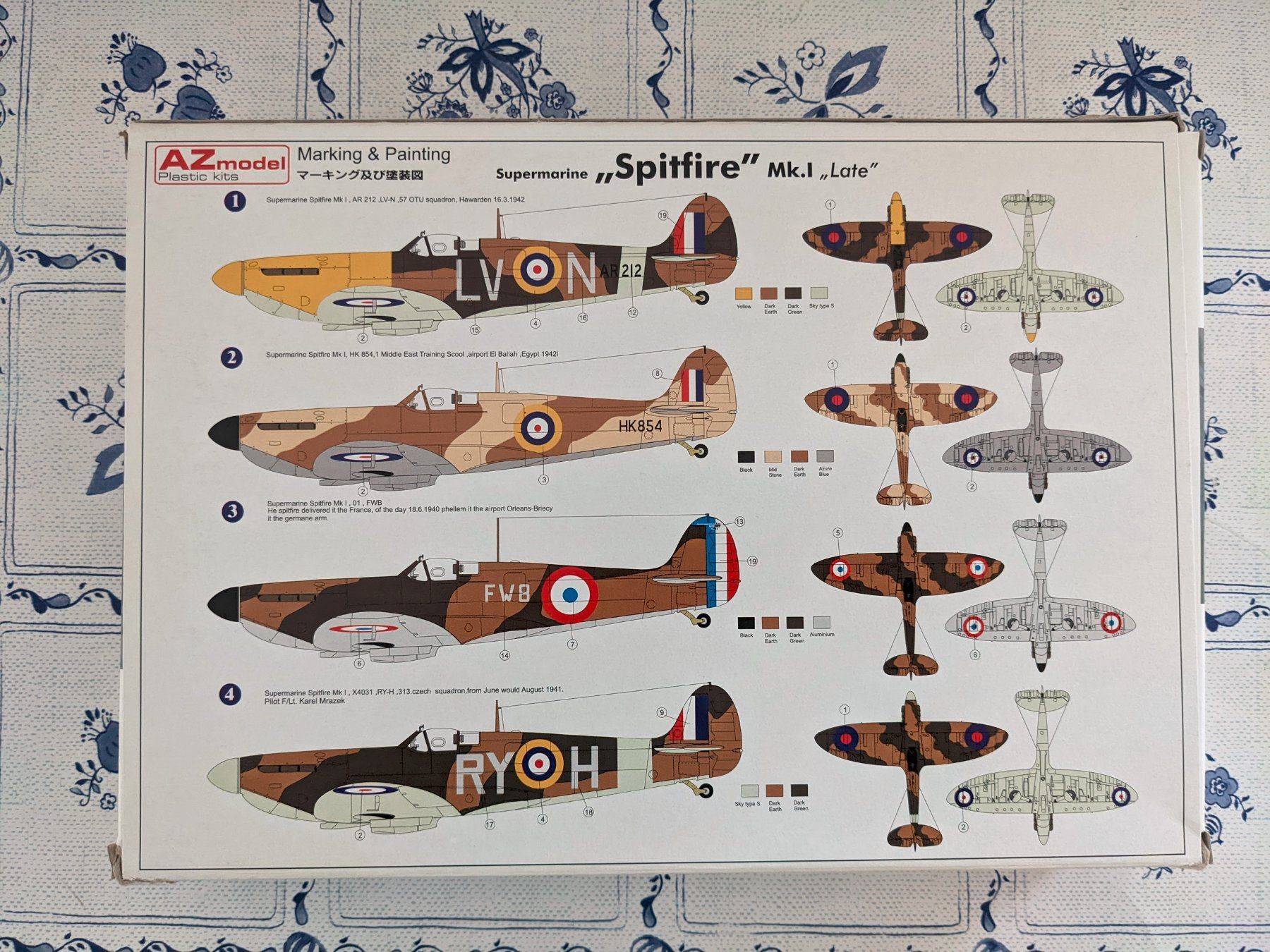 Modellbausätze & Standmodelle: AZ Supermarine Spitfire Mk I late – Gebraucht aus Neuenhof von Abakan 1