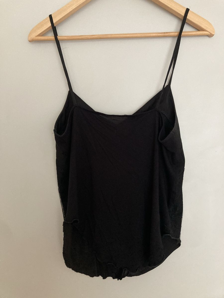 Zara Tops: Zara Spitzen-Top, Gr. M schwarz – Neu (gemäss Beschreibung) aus Schlieren von cotopaxi06 1