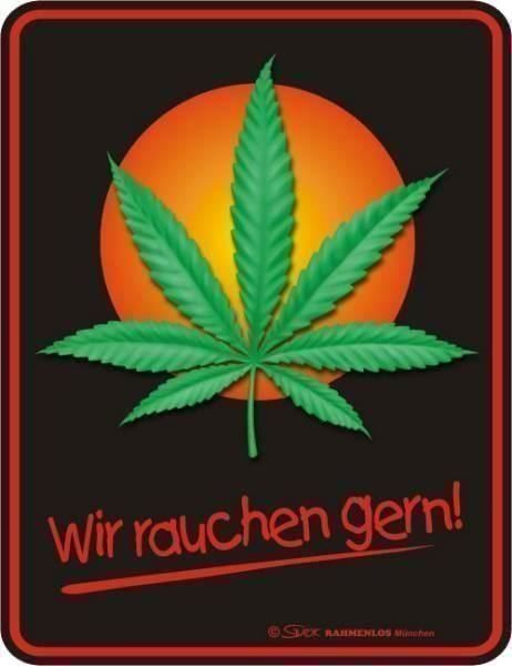 Insegne: Wir rauchen gern - Blechschild – Nuovo (secondo la descrizione) da Ennetbürgen venduto da open24shop