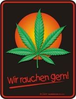 Wir rauchen gern - Blechschild