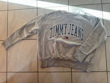 Tommy Jeans Pullover, Gr. M, Grau, Top Zustand!