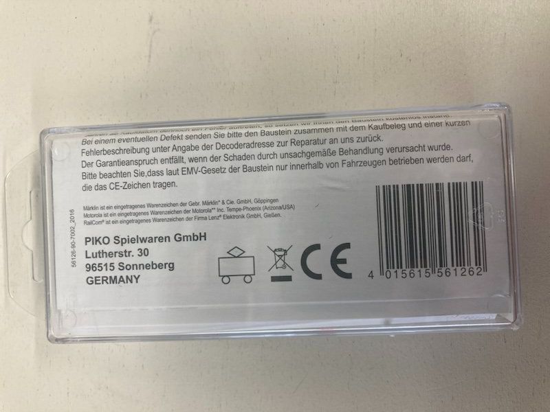 Piko Modellini di ferrovie: Piko H0 56126 Multiprotokoll Funktionsdecoder in OVP – Nuovo e nell'imballaggio originale da Büsserach venduto da ModellbahnDepot 3