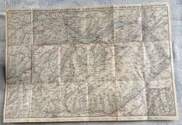 SKIHÜTTEN KARTE BERNER OBERLAND UND OBER WALLIS