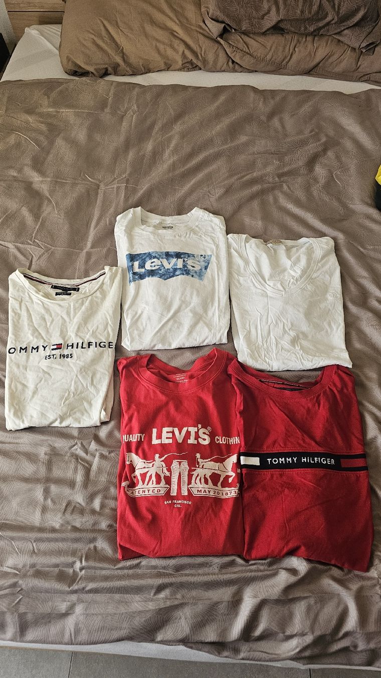 Lotti di vestiti: Maglie Levi's Tommy Hilfiger e Burberry  – Usato da Cadenazzo venduto da anelli.andy 1
