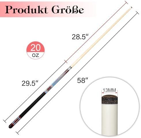 Stecche da biliardo: Queue Satz 2 Pool Queues 58 Stöcke Billardqueue Cues Billard – Nuovo e nell'imballaggio originale da Hundwil venduto da pac_6jh8 3