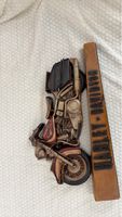 Harley Davidson Motorrad Deko Wandbild, Vintage Style!