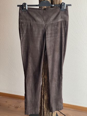 ROCKS dunkelbraune Hose mit Reisverschluss hinten Gr. M