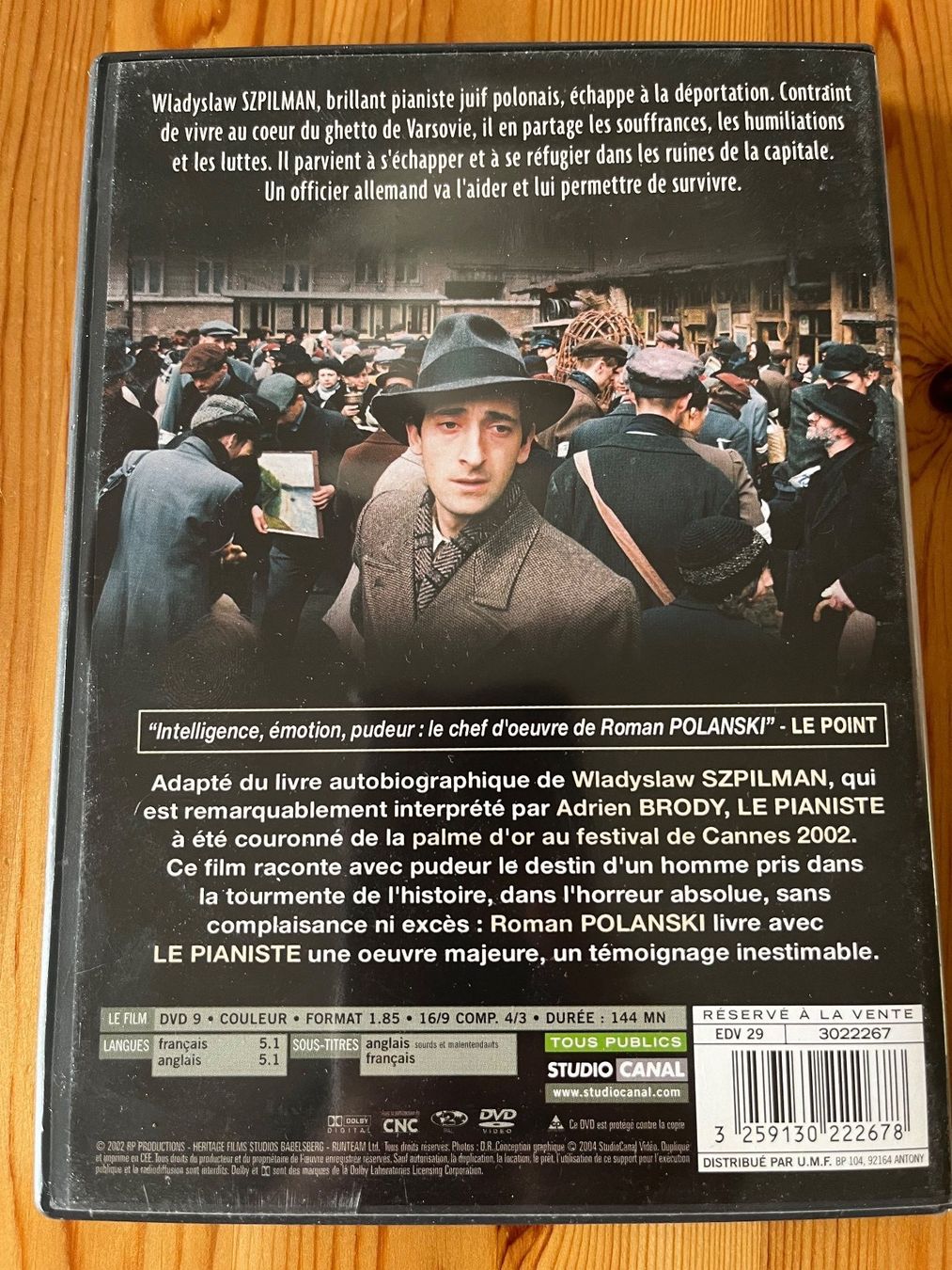 Tutti i DVDs: DVD "Le Pianiste" – Usato da Zürich venduto da Gurkis 2