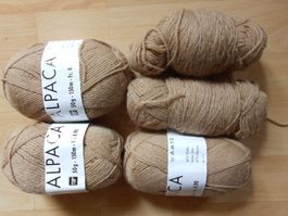 Wolle mit ALPACA natur-Farben