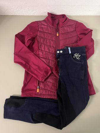 Set Reithose und Steppjacke Gr. 152
