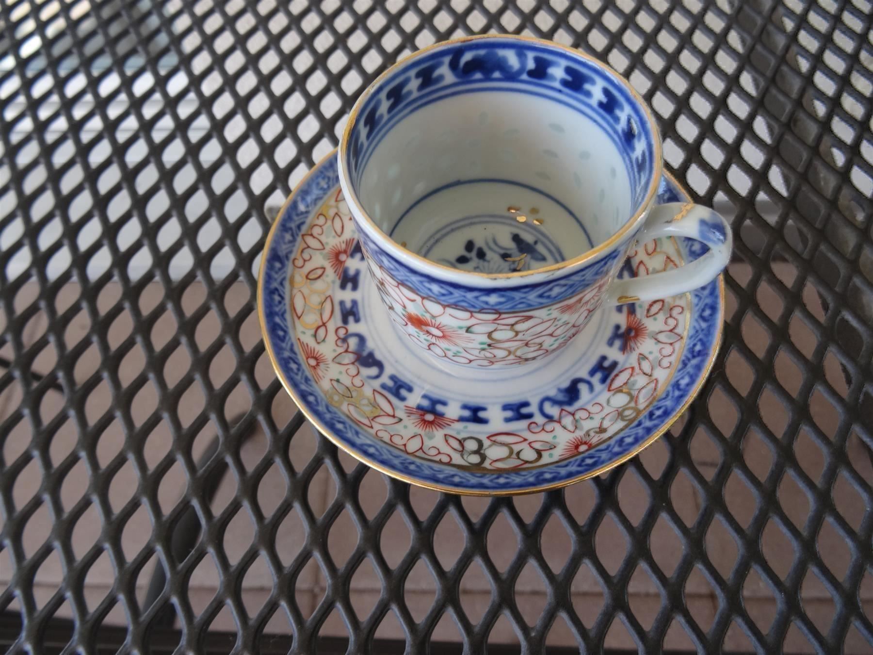 Tazze: Vintage Reisaugen Teetasse m.Unterteller – Usato da Lupfig venduto da Jolly63 1
