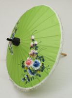 Asiatischer Deko Schirm Sonnenschirm Blumen 55cm