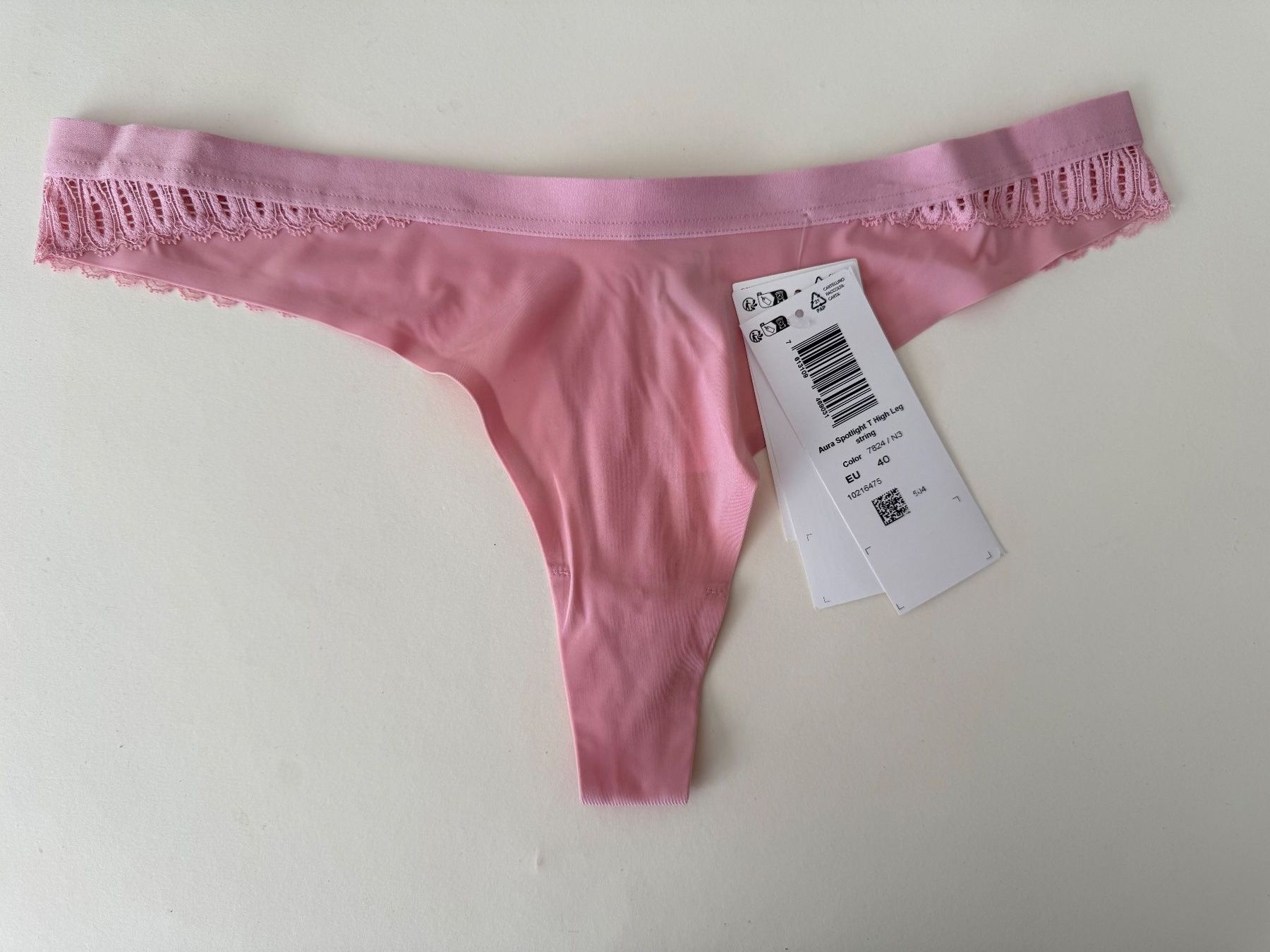 Triumph Altra biancheria intima: TRIUMPH, High Leg String AURA SPOTLIGHT, Grösse 40, Hellrosa – Nuovo e nell'imballaggio originale da Rudolfstetten venduto da gst_g7xl
