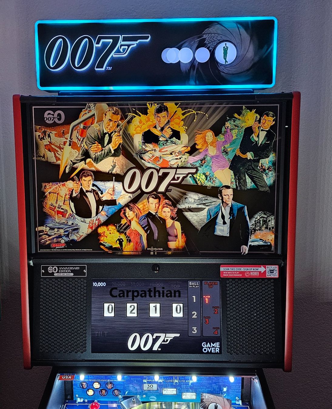 Stern Pinball Flipper: James Bond 60 Jahre Flipperkasten LE – Usato da Unterlunkhofen venduto da Carpathian 8