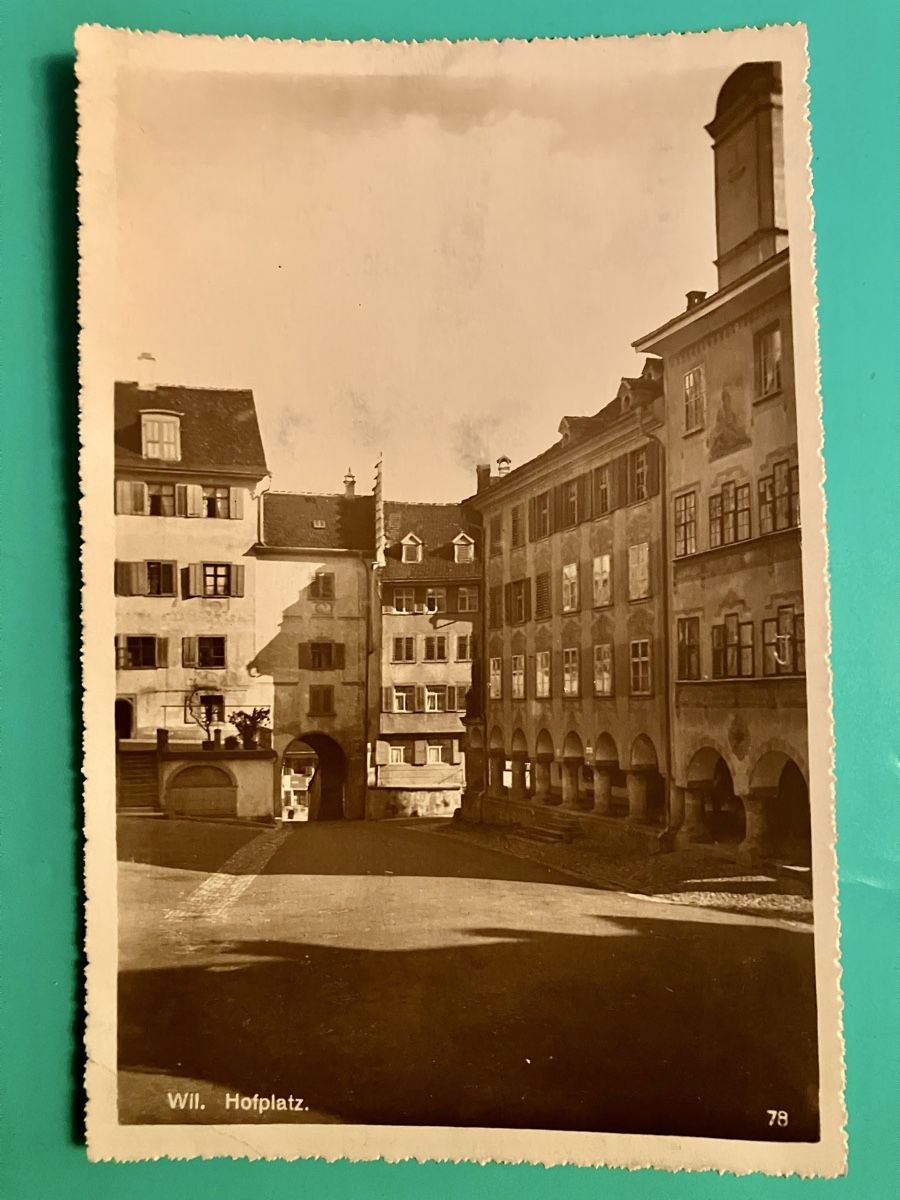 Cartoline postali: Ansichtskarte Wil, Hofplatz – Usato da Bauma venduto da Baumer71