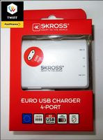 SKROSS; EURO USB-CHARGER, mit 4-Schnittstellen (4 PORT)