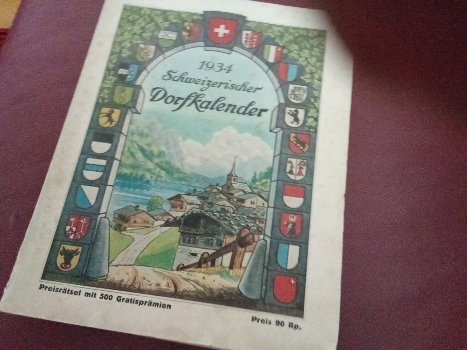 Kalender: 3 SCHWEIZERISCHE DORF-KALENDER 1934,1936,1941 – Gebraucht aus Muri BE von Alk 1