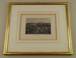 FREIBURG, FRIBOURG, AQUATINTA UM 1860