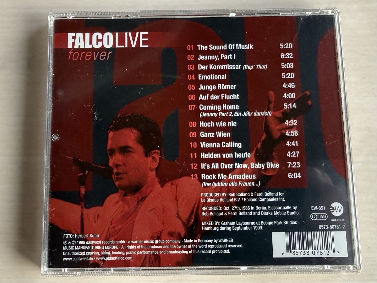 CD: Falco - Live Forever CD – Usato da Oberried Brienz venduto da Chyara 1