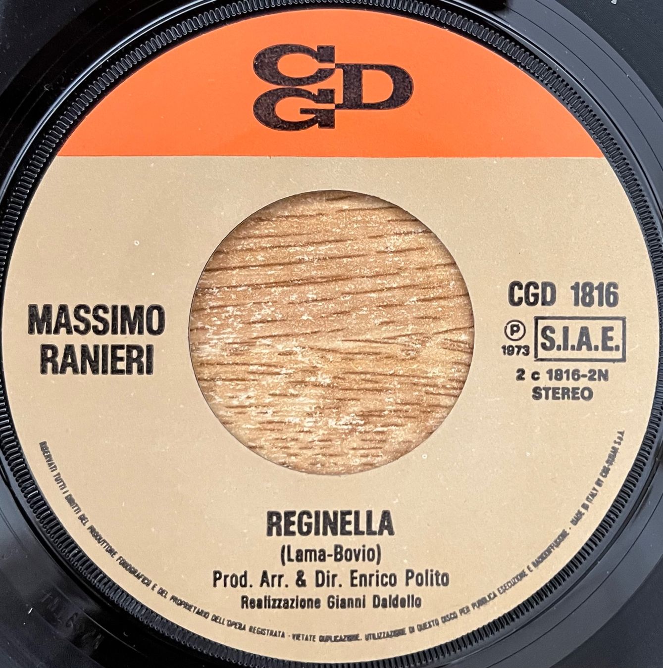 Schallplatten: MASSIMO RANIERI - CHIOVE / REGINELLA – Gebraucht aus Bussigny von vinyl-pas-cher 3