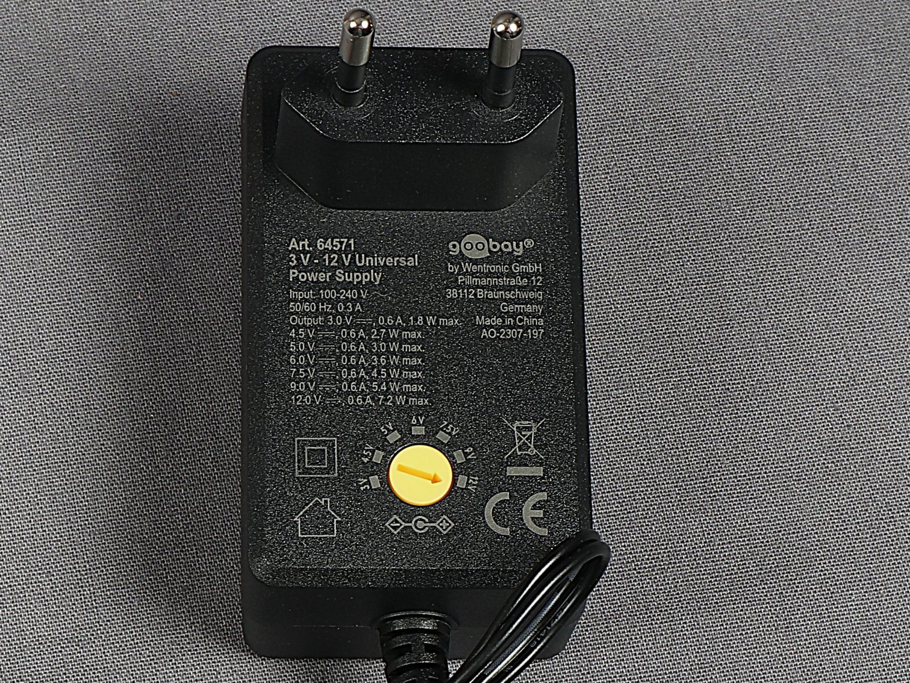 Unità & Adattatore: GOOBAY Universal Power Adapter 3 V- 12 V – Nuovo (secondo la descrizione) da Steinen venduto da Restwert_Steinen 2