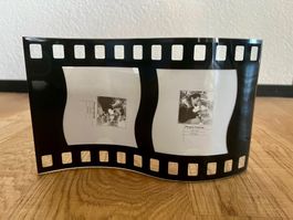 Bilderrahmen "Filmstreifen" (Platz für 2 Fotos 9cm x 9cm)