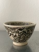 Nerikomi mingei folk art Japanese tea cup 