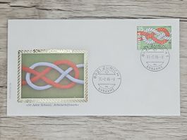 CL03 Enveloppe + Timbre Suisse 1986