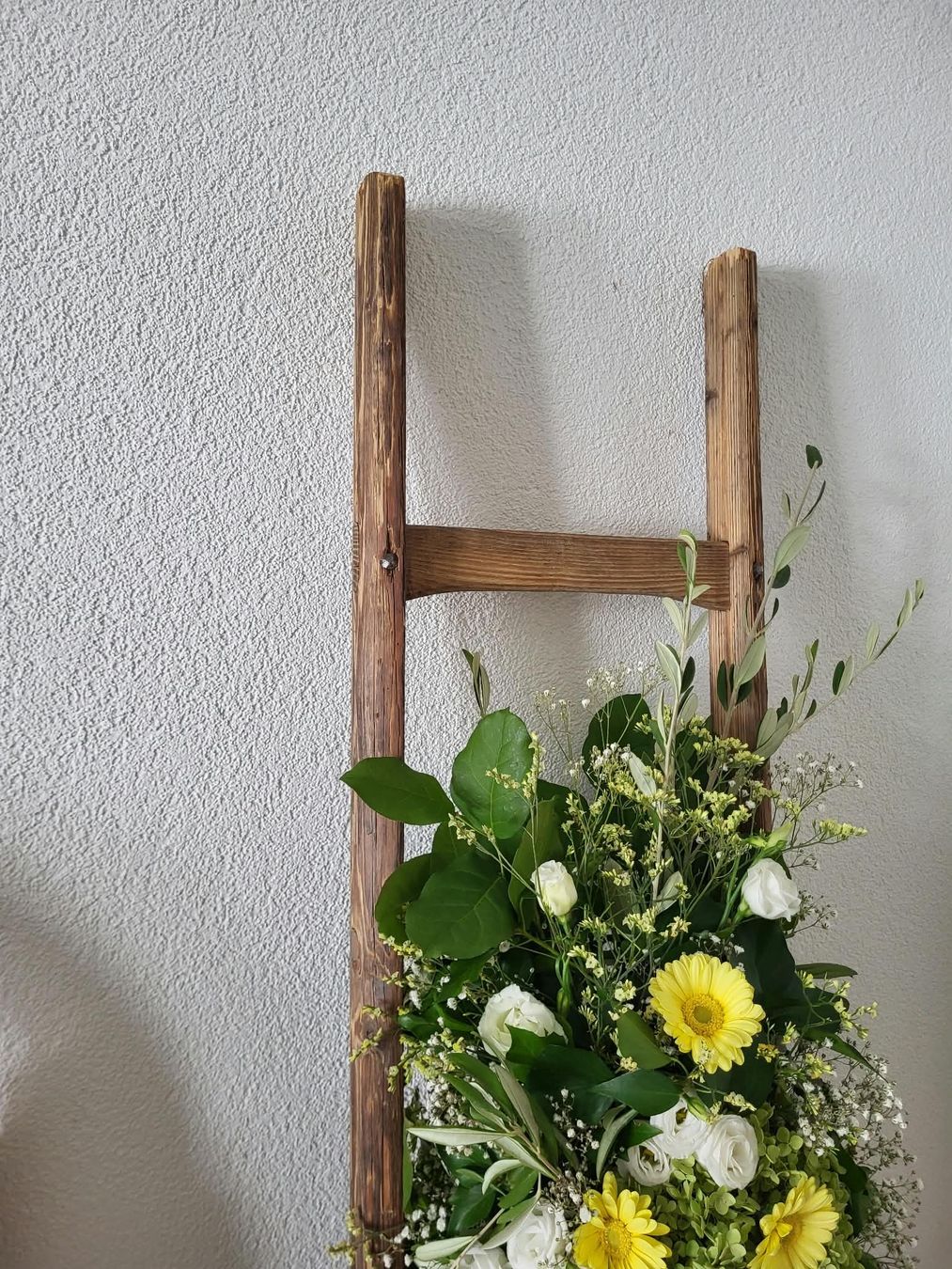 Portasciugamani: Holzleiter Hochzeitsdeko Handtuchhalter – Usato da St Gallen venduto da keller020 2