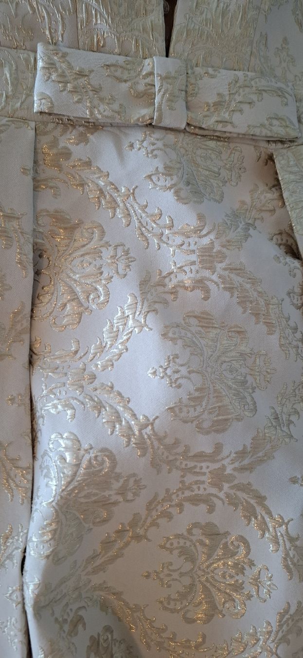 Vestiti: Abendkleid weiss-gold gemustert Grösse 34 – Usato da Othmarsingen venduto da lrr_x7ag 6
