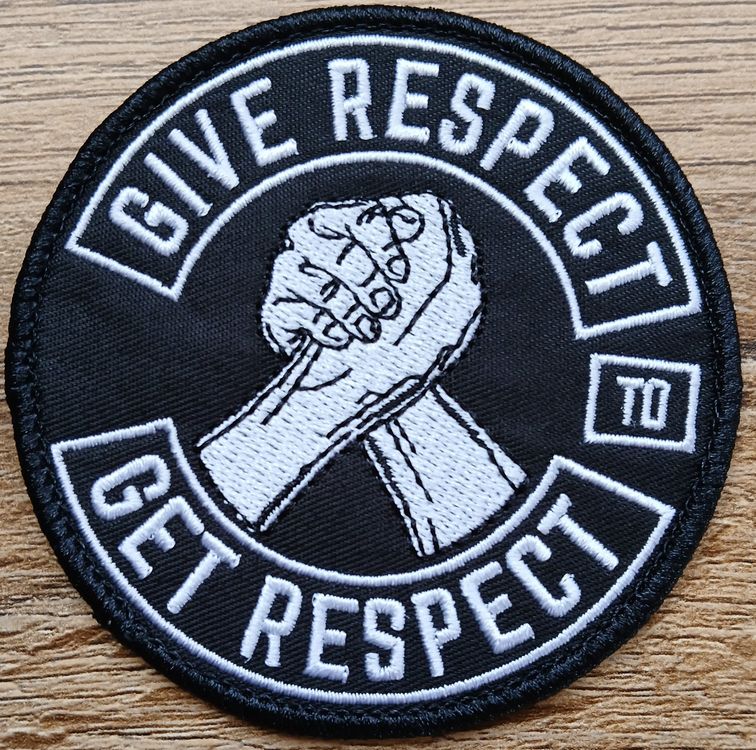 Toppe: Patch "Give Respect " Brodé J088 – Nuovo e nell'imballaggio originale da Allens venduto da MADE.IN.ROCK.N.ROLL 3