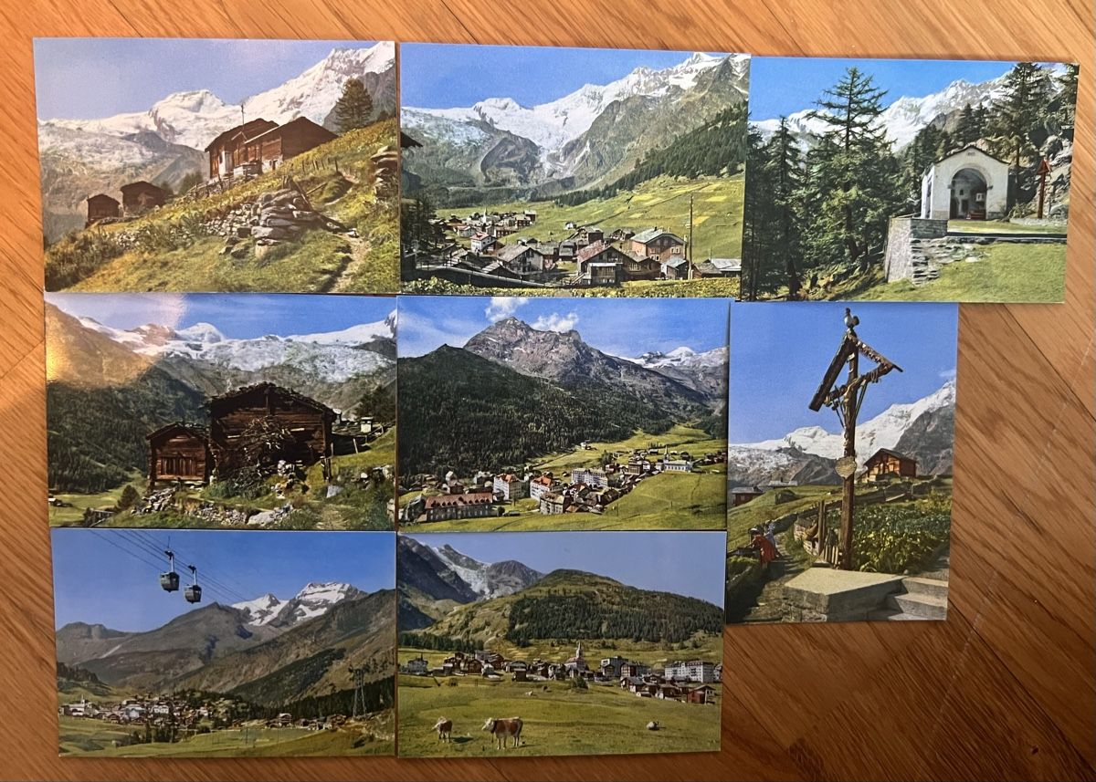 Ansichtskarten: Saas Fee Photo-Booklet – Gebraucht aus Ostermundigen von airline-trolley 1