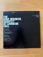 THE DAVE BRUBECK QUARTET   AT CARNEGIE HALL    LP vinyl