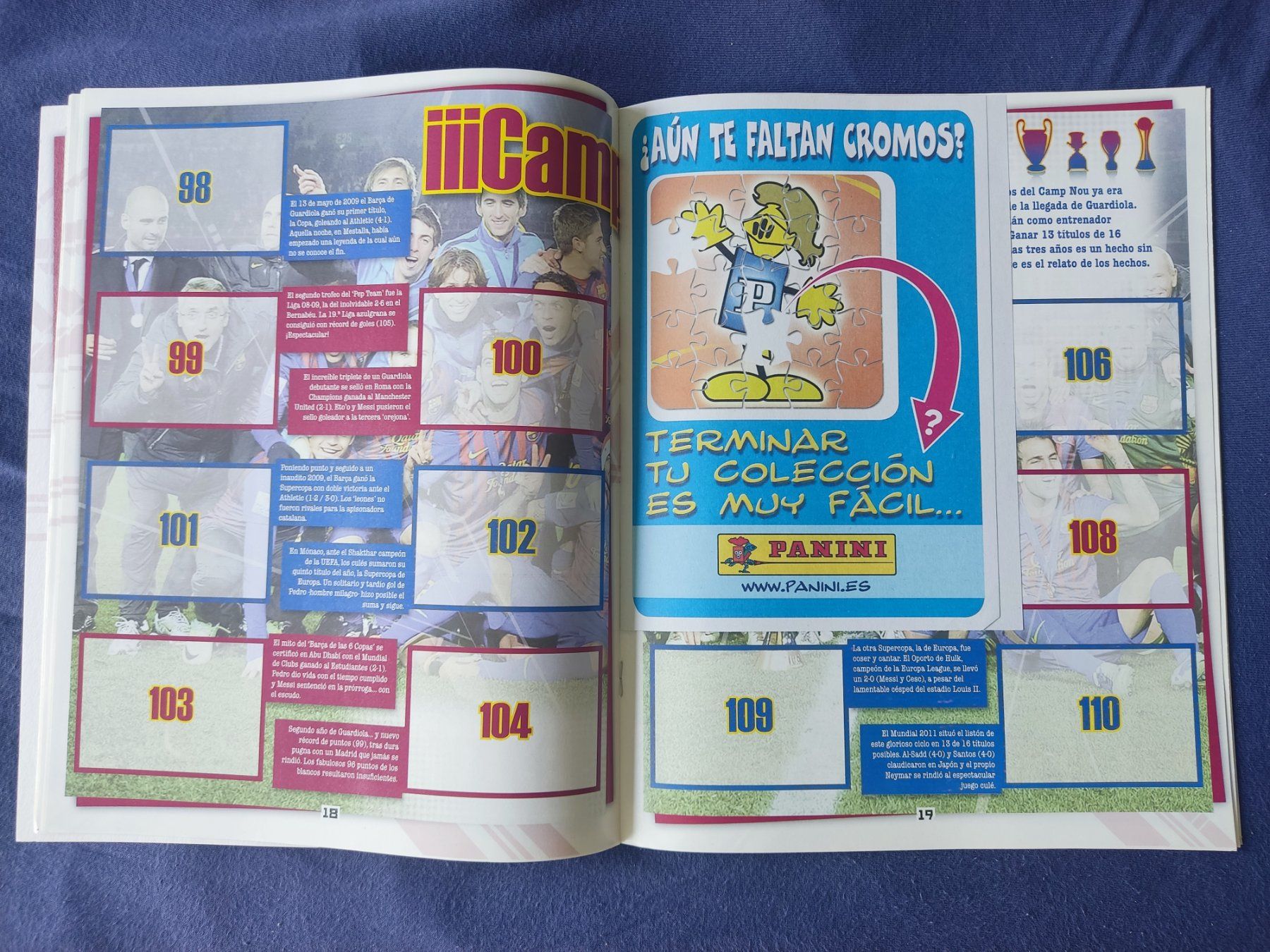 Panini Alben: FC Barcelona Panini Album 2011/2012 - Leer – Gebraucht aus Buchs AG von patiburgener 3
