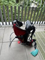 Deuter Kid Comfort II Child Carrier Backpack Red Grey Used