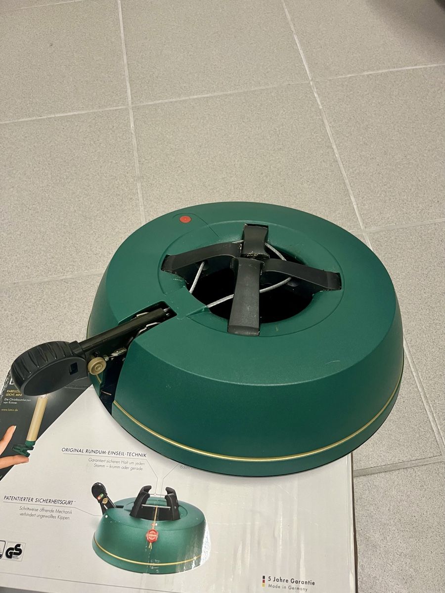 Krinner Basi per albero di Natale: WEIHNACHTSBAUMSTÄNDER KRINNER BASIC M TOP 3 LITER WASSERINH. – Nuovo (secondo la descrizione) da Thun venduto da fioruccio 4