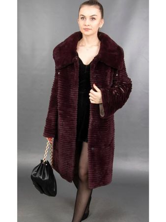 Neu Pelzjacke Mantel Rex Chinchilla Pelz M  pelliccia lapin