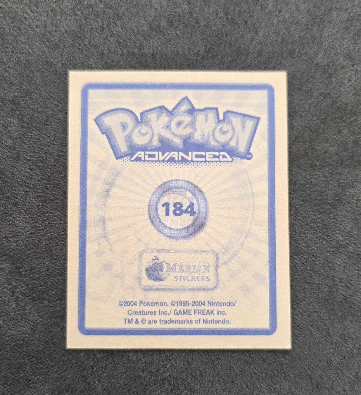 Pokémon Carte collezionabili: Pokémon Advanced Merlin Sticker Topps selten – Nuovo (secondo la descrizione) da Roggwil BE venduto da S_Cards 1