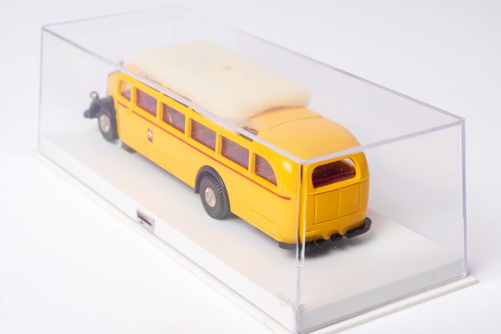 Brekina Voitures modèles: MB O 5000 Postauto PTT 1/87 mit VP Vitrinenmodell – D'occasion à Häusernmoos par adlerfedern 3
