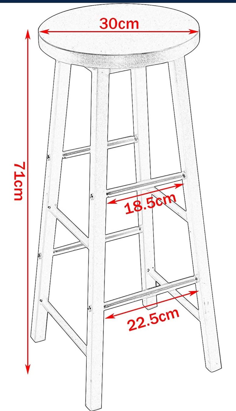 Sgabelli: + WOLTU BH130dc-2 2X Barhocker Bistrohocker – Nuovo e nell'imballaggio originale da Amriswil venduto da JaJa-Express 2